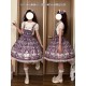 Twilight Crush Grape Pastoral Song Skirt Salopette JSKs(Reservation/3 Colours/Full Payment Without Shipping)